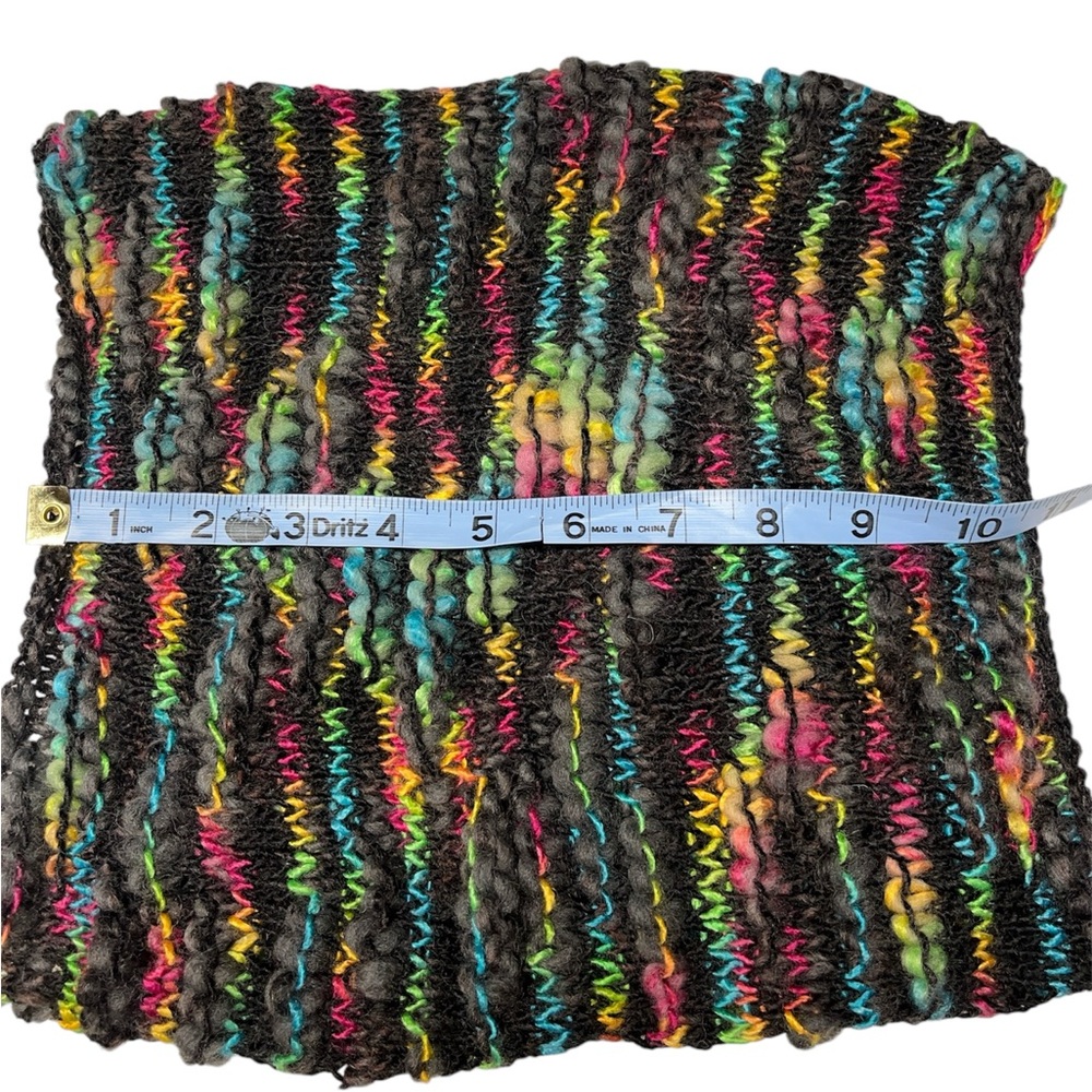 Cowl, gator, neck warmer, hand knit handcrafted, merino wool, hand wash dry flat - Picture 2 of 3